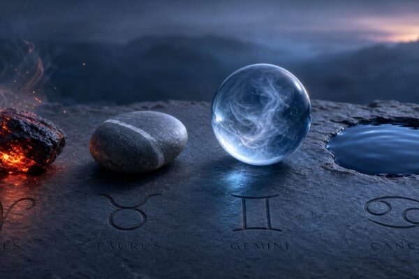 De 4 elementen in astrologie: vuur, aarde, lucht en water simpel uitgelegd